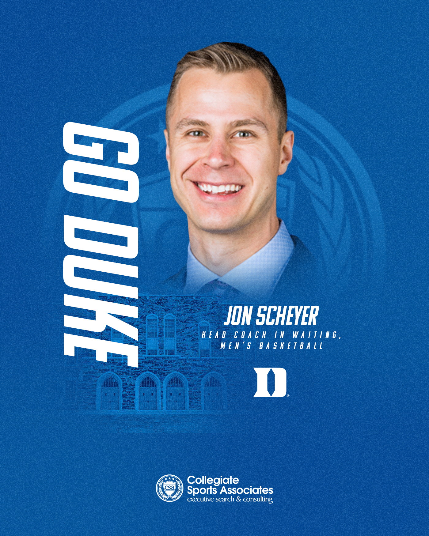 Jon Scheyer to Succeed Coach K at Duke - Collegiate Sports Associates