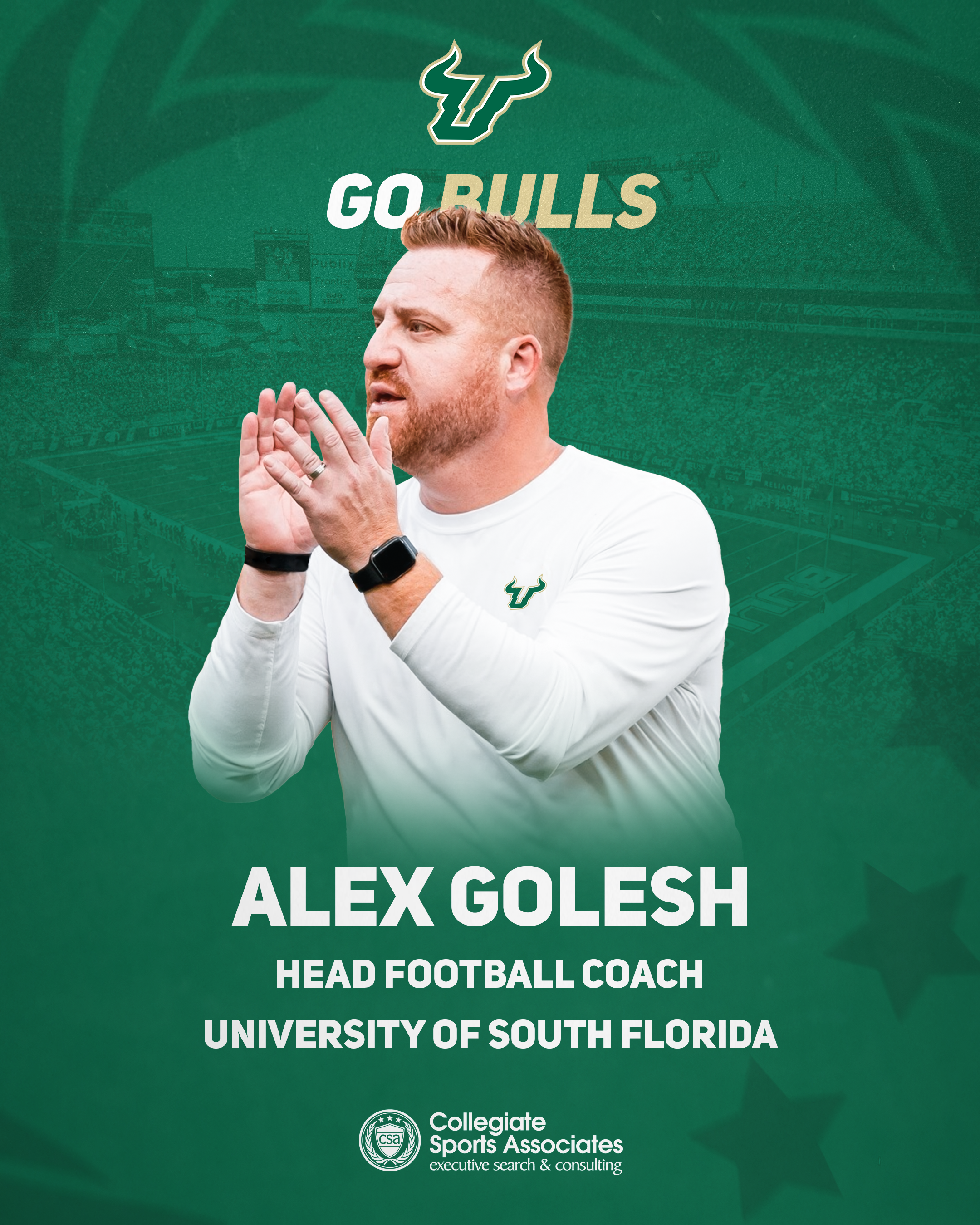 Alex Golesh selected as next head football coach at South Florida -  Collegiate Sports Associates